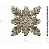 Acanthus Star Rosette STL for CNC router