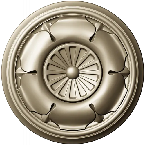 Regal Petal Rosette - STL 3D model for CNC milling