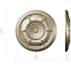 Regal Petal Rosette - STL 3D model for CNC milling