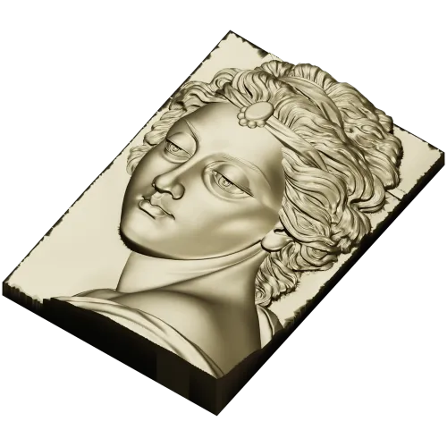 Барельеф ангела - 3D модель STL для ЧПУ