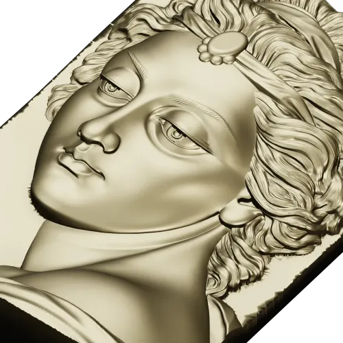 Барельеф ангела - 3D модель STL для ЧПУ