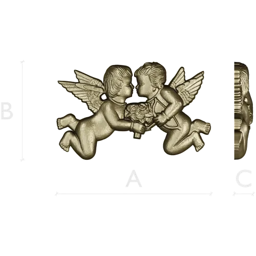Ангельский поцелуй - рельеф для ЧПУ в формате STL