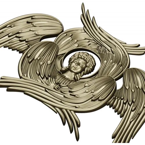 Серафим - stl модель ангела для ЧПУ