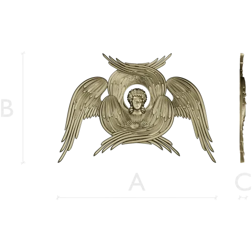 Серафим - stl модель ангела для ЧПУ