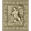 Резное панно "Виноградный путто" - 3D STL для ЧПУ