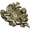 Картуш с ангелами - 3D STL для ЧПУ