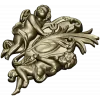 Картуш с ангелами - 3D STL для ЧПУ