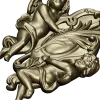 Картуш с ангелами - 3D STL для ЧПУ