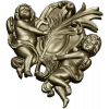 Картуш с ангелами - 3D STL для ЧПУ