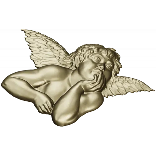 Мечтательный купидон - 3D STL рельеф для ЧПУ