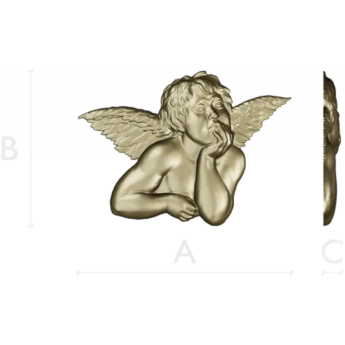 Мечтательный купидон - 3D STL рельеф для ЧПУ