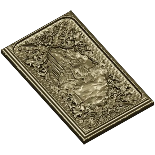 Богатырская рельефная панель - 3D модель STL для ЧПУ