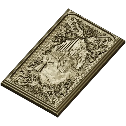 Богатырская рельефная панель - 3D модель STL для ЧПУ