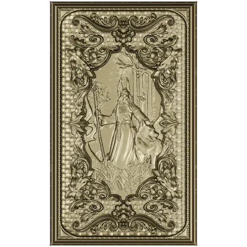 Belbog high-relief panel - STL 3D model for CNC