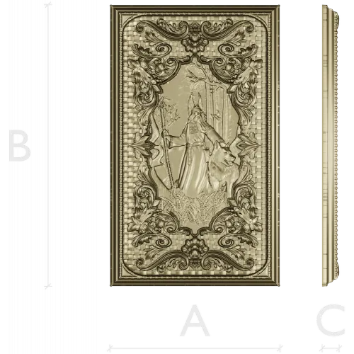 Belbog high-relief panel - STL 3D model for CNC