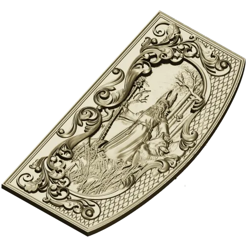 Belbog relief panel STL for CNC