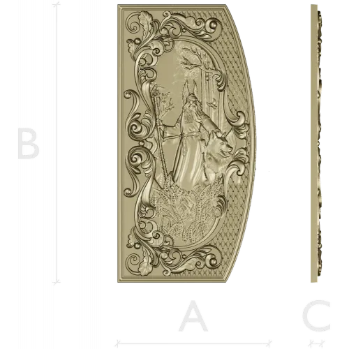 Belbog relief panel STL for CNC