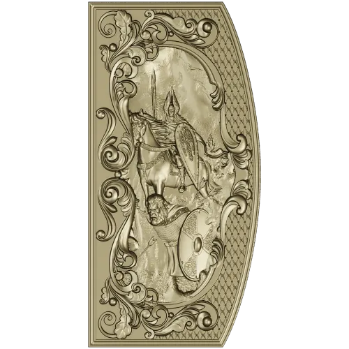 Valhalla Relief Panel STL for CNC milling
