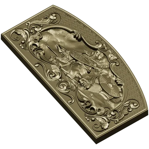 Valhalla Relief Panel STL for CNC milling