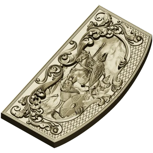 Valhalla Relief Panel STL for CNC milling