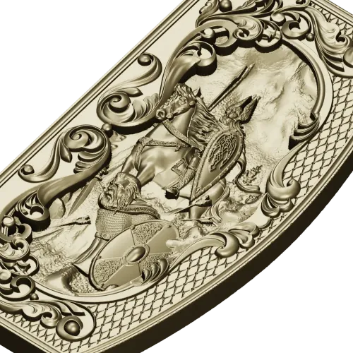 Valhalla Relief Panel STL for CNC milling
