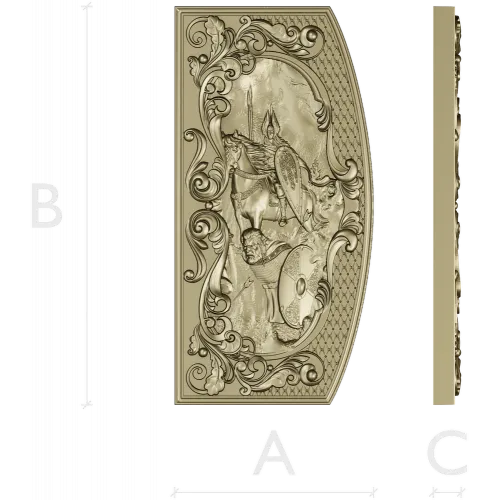 Valhalla Relief Panel STL for CNC milling