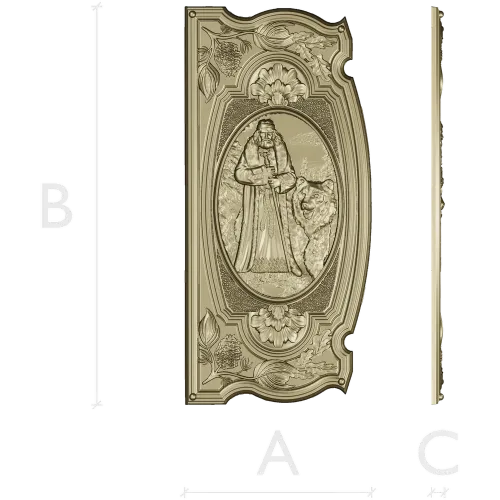 Veles relief panel STL for CNC milling