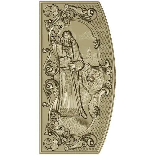 Veles Guardian - high-relief 3D STL panel for CNC