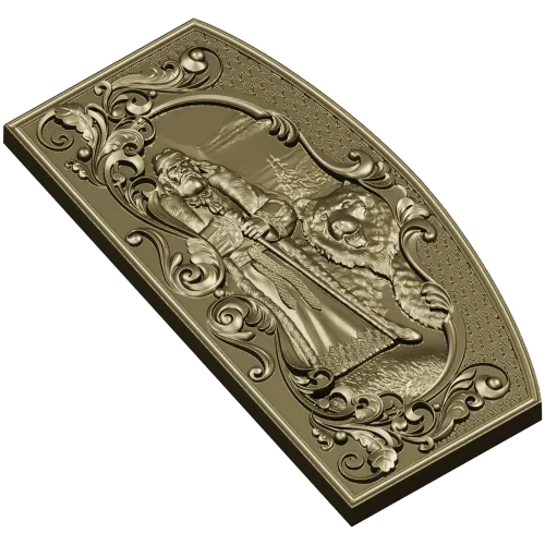Veles Guardian - high-relief 3D STL panel for CNC