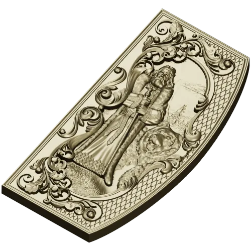 Veles Guardian - high-relief 3D STL panel for CNC