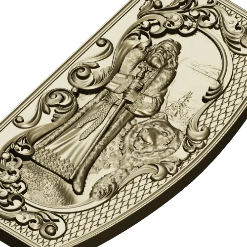 Veles Guardian - high-relief 3D STL panel for CNC