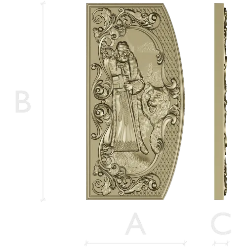 Veles Guardian - high-relief 3D STL panel for CNC