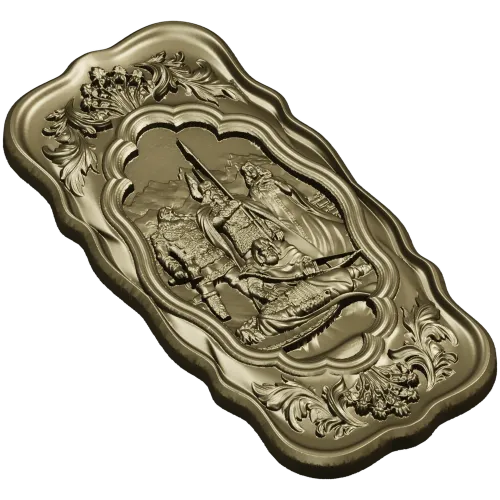 Death of Baldr - high-relief 3D STL for CNC carving