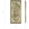 Детализированная 3D модель панно с медальоном в формате STL для ЧПУ