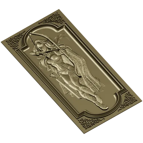 Archeress Relief Panel STL