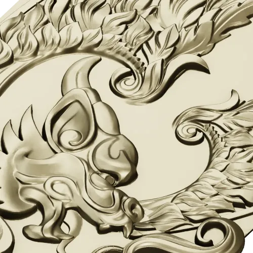 Winged Dragon High-Relief Panel STL