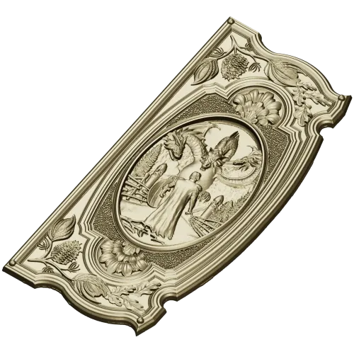 Guardian of the Kalinov Bridge - high-relief STL panel for CNC