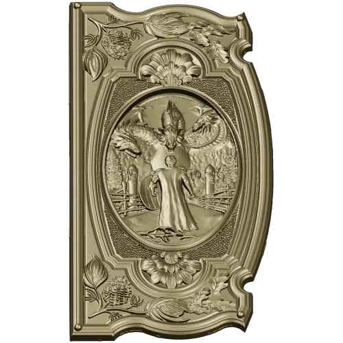 Guardian of the Kalinov Bridge - high-relief STL panel for CNC