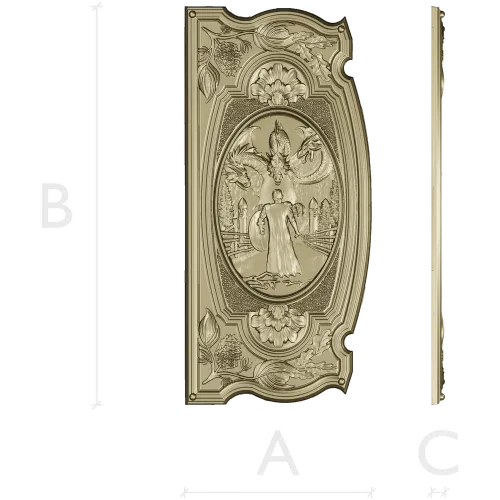 Guardian of the Kalinov Bridge - high-relief STL panel for CNC