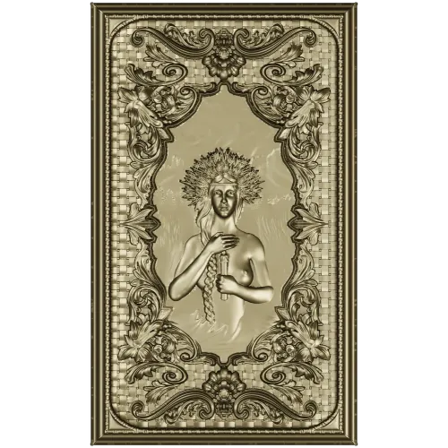 Kupala's Night - Ornate Bas-Relief Panel 3D Model (STL)