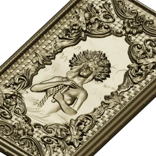 Kupala's Night - Ornate Bas-Relief Panel 3D Model (STL)