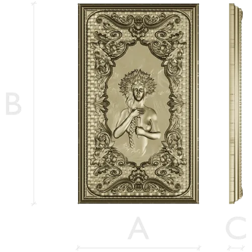 Kupala's Night - Ornate Bas-Relief Panel 3D Model (STL)