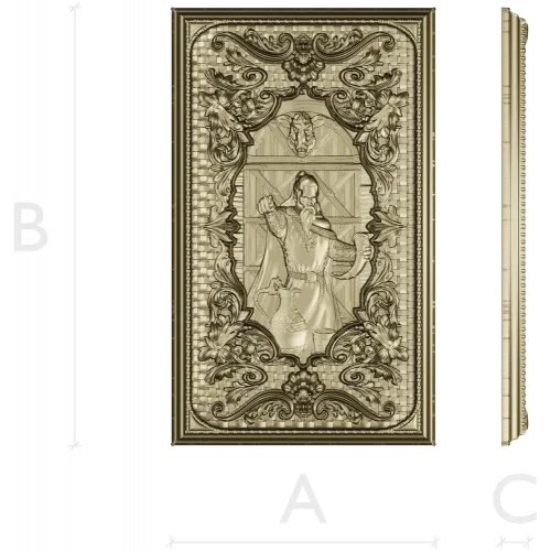 Loki Relief Panel - STL 3D Model for CNC Carving