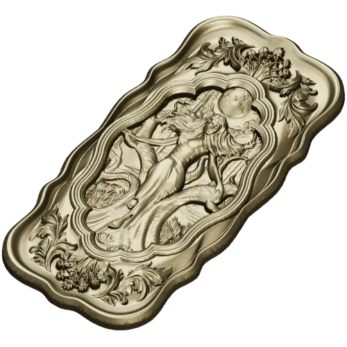 Moonlit Mara - Ornate Relief Panel STL for CNC