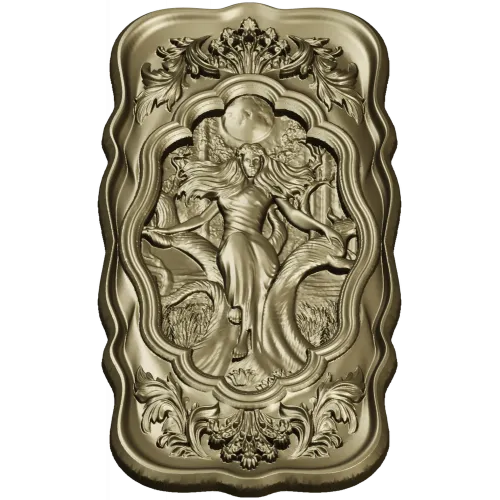 Moonlit Mara - Ornate Relief Panel STL for CNC