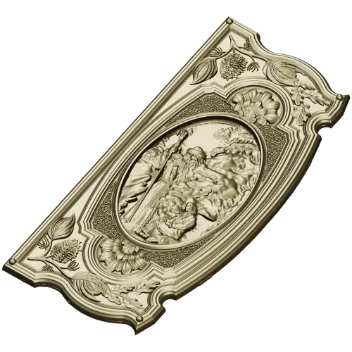 3D модель (STL) "Морозко" - рельефная декоративная панель для ЧПУ