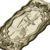 Ornate boatman relief stl model for CNC milling