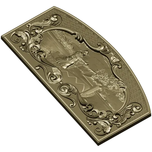 Boatman Relief Panel - Decorative 3D STL for CNC