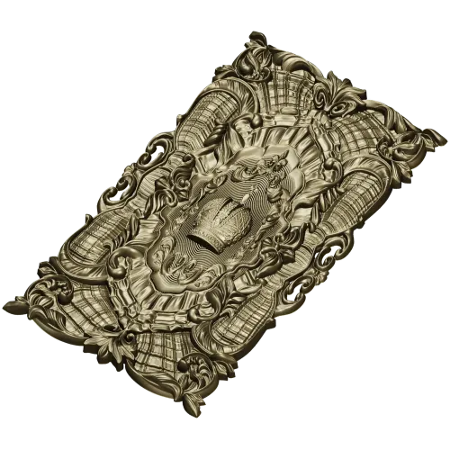Коронная декоративная панель - 3D модель STL для ЧПУ