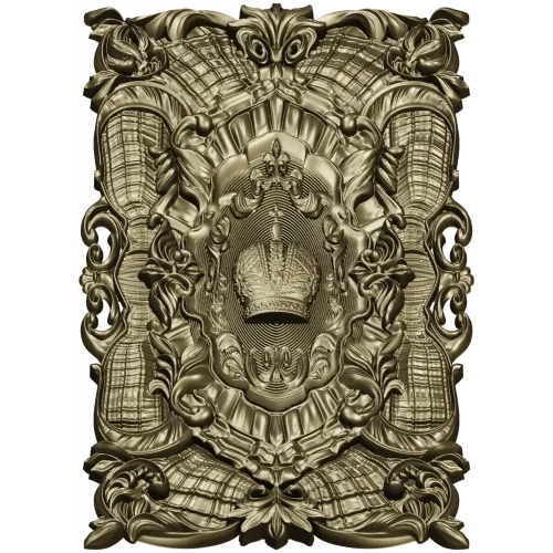 Коронная декоративная панель - 3D модель STL для ЧПУ